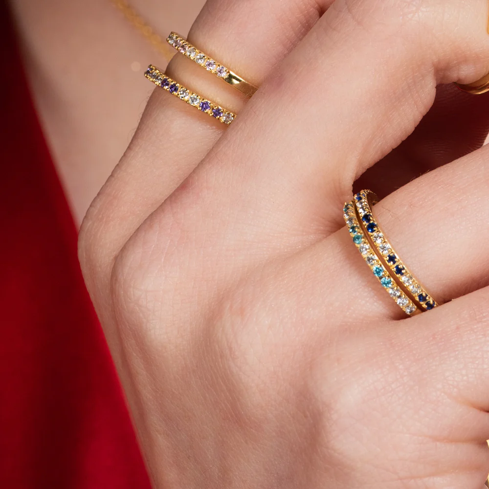 Set Anillos Diya Azules - Image 2